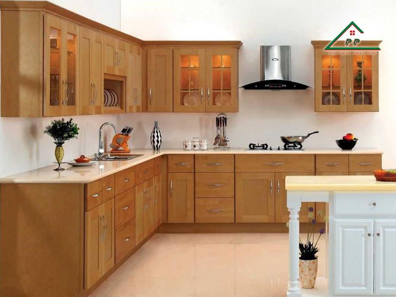 Phòng bếp nhà mặt đất nên làm tủ bếp loại nào tốt?